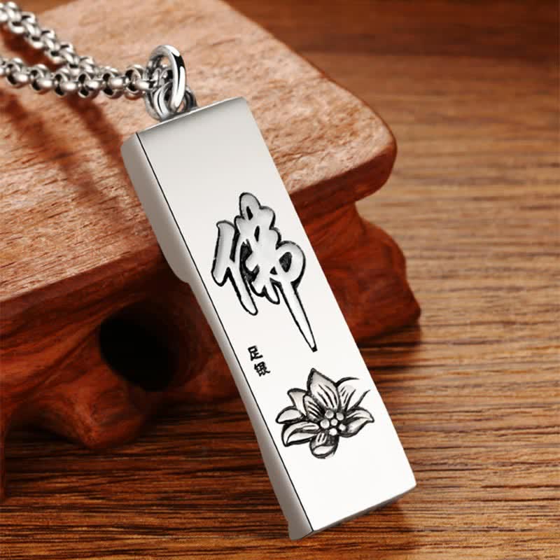 Tathagata mystic zen Strength Protection Amulet Lucky Pendant Necklace
