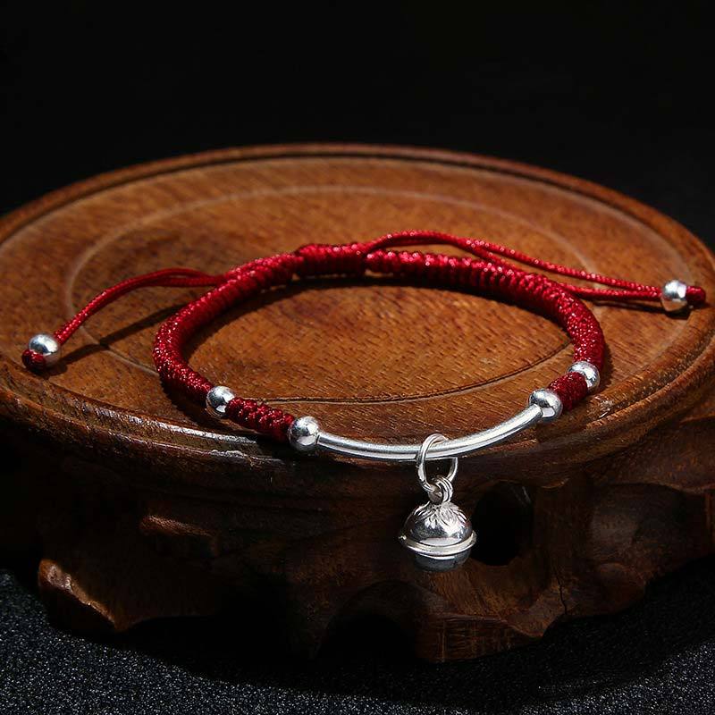 FengShui Lucky Red String Bell Bracelet