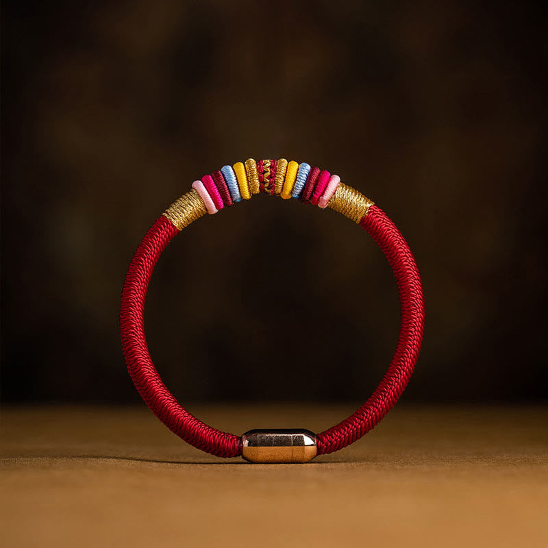 Tibetan Handmade King Kong Knot Protection Magnetic Buckle Braided Bracelet (Extra 30% Off | USE CODE: FS30)