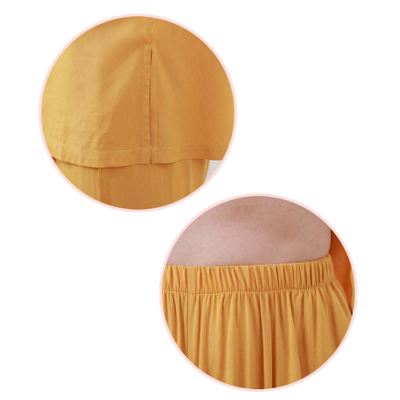 2Pcs Half Sleeve T-Shirt Pants Meditation Zen Tai Chi Cotton Linen Clothing Unisex Set