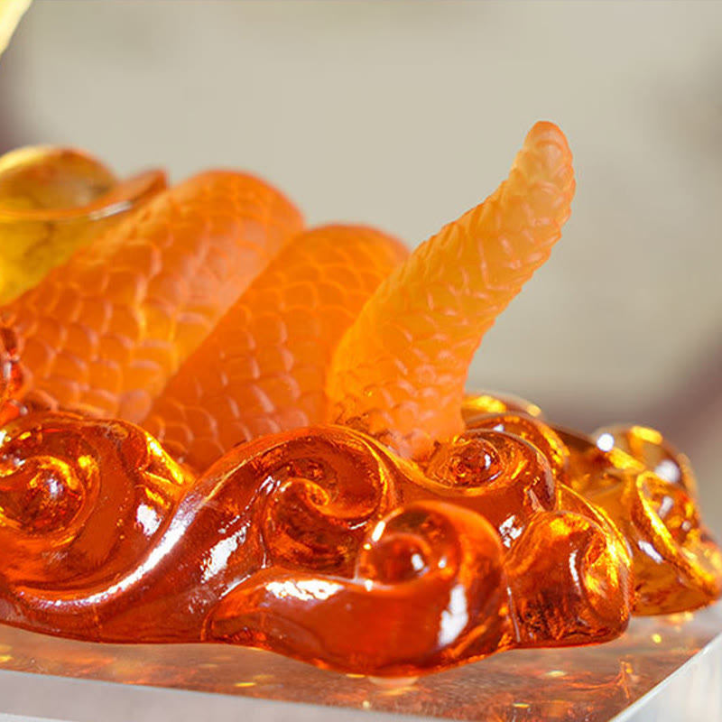 Year Of The Snake Ingot Liuli Art Piece Home Decoration