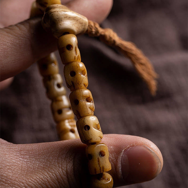 Tibetan Yak Bone The Lord Of The Corpse Forest Keep Away Evil Spirits Bracelet