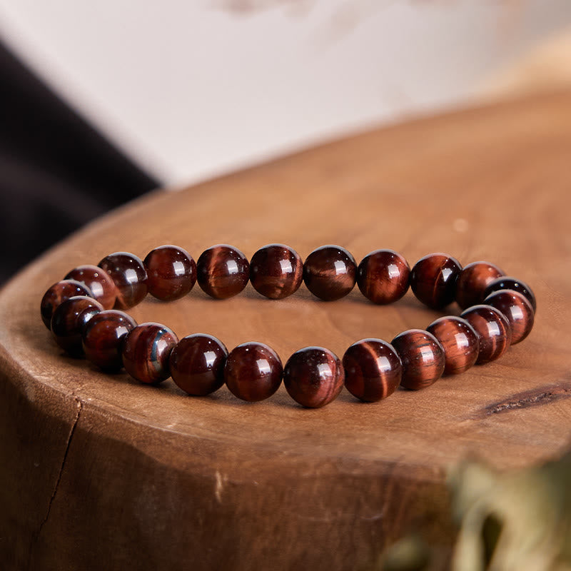 Natural Tiger Eye Healing Bead Bracelet