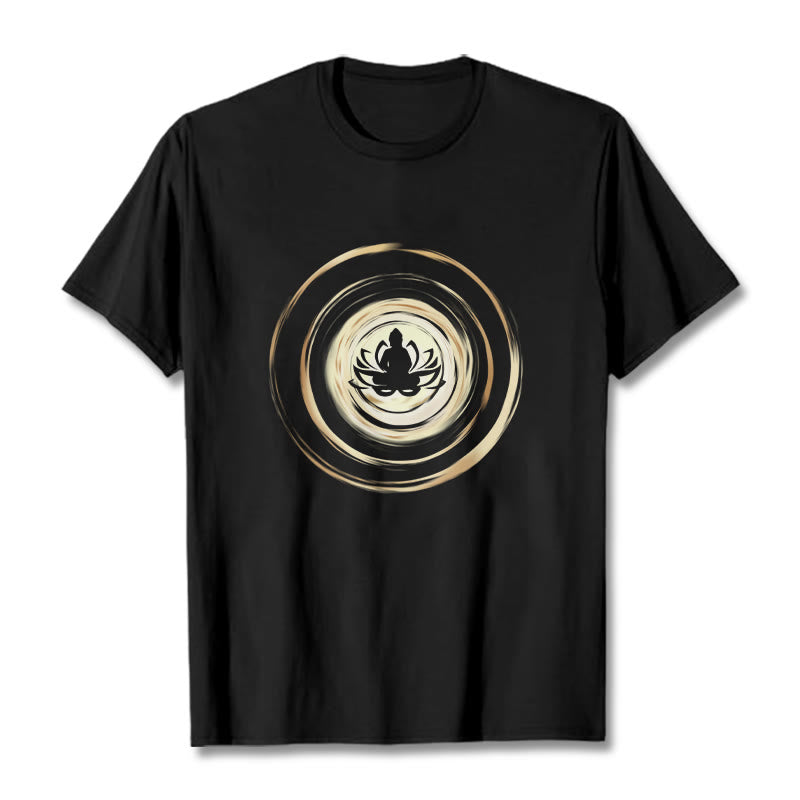 Meditating mystic zen Lotus Pattern Tee T-shirt