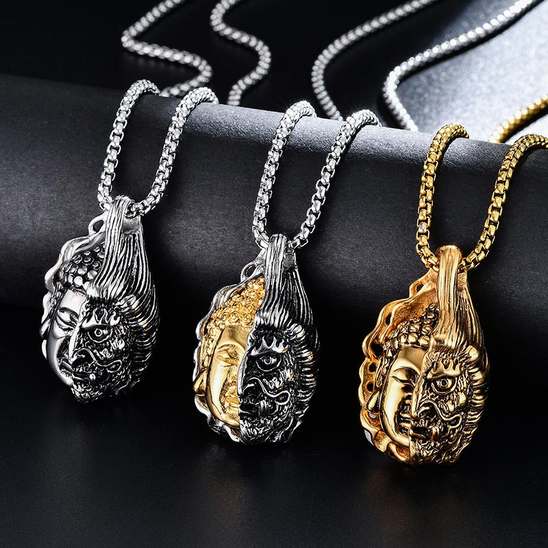 Half mystic zen Half Devil Powerful Necklace