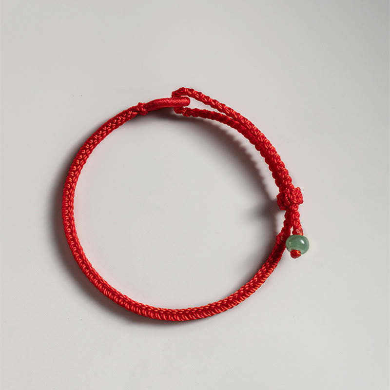 Red String Jade Connection Bracelet
