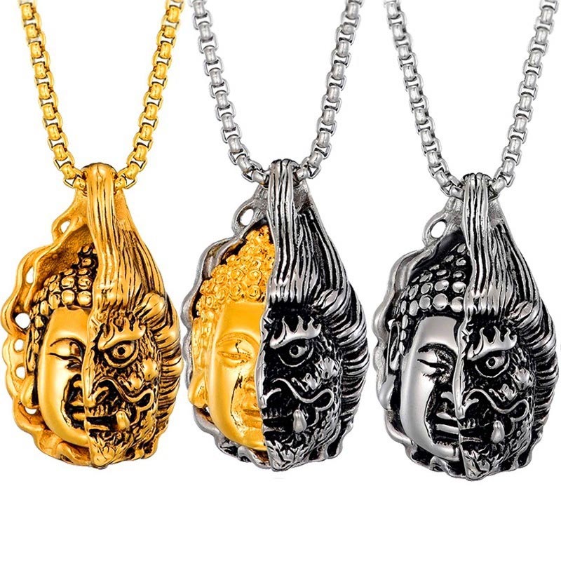 Half mystic zen Half Devil Powerful Necklace