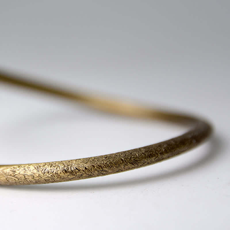 Simple Design Copper Luck Adjustable Cuff Bracelet