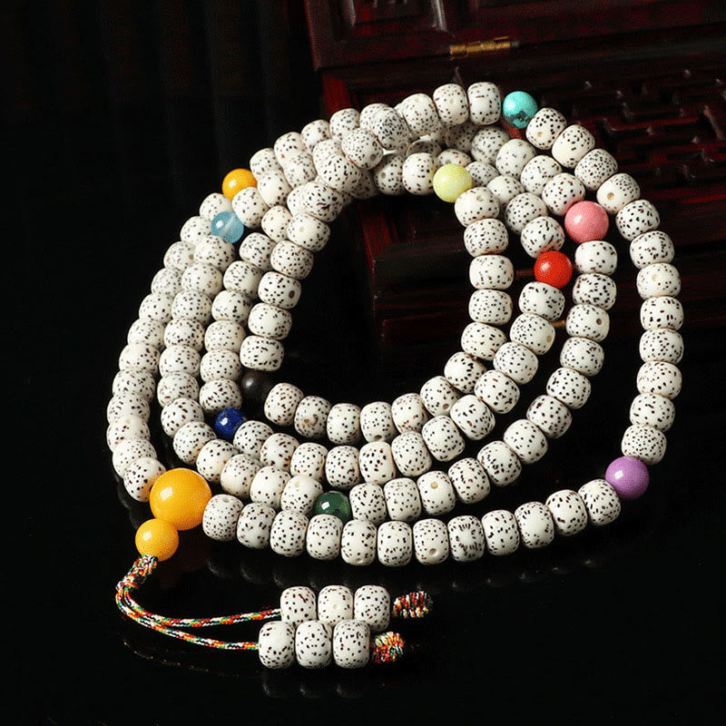 Tibetan Bodhi Seed Amber Agate Wealth Bracelet