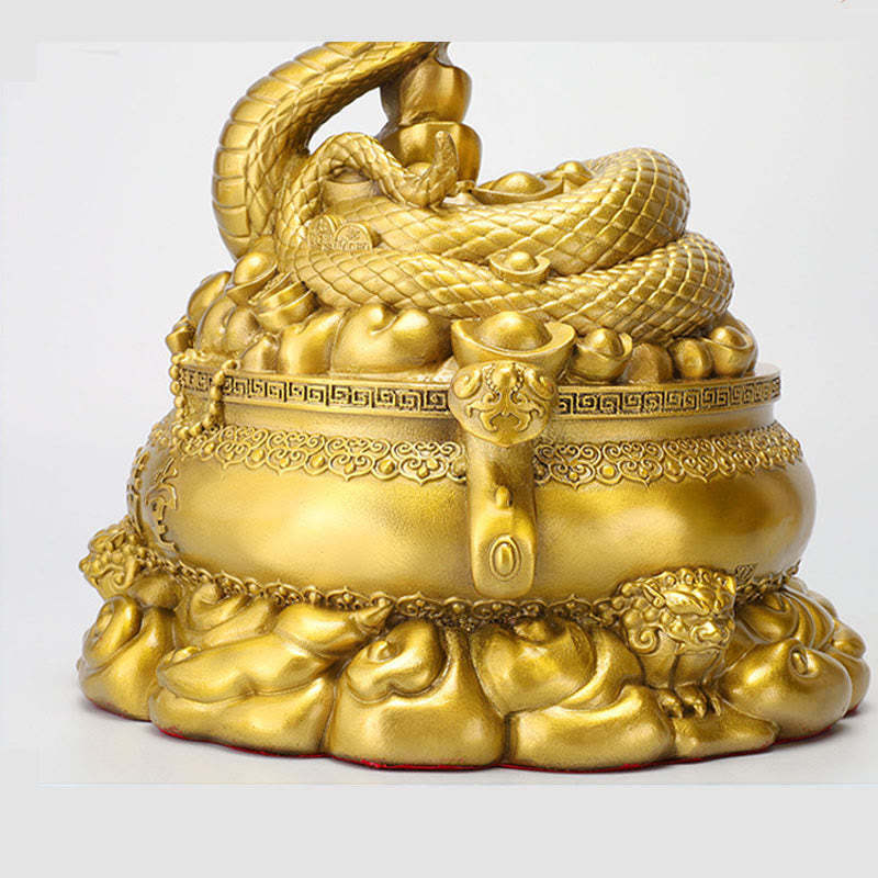 Year Of The Snake Copper Coins Ingots Treasures Fill The Home Brass Statue Home Decoration