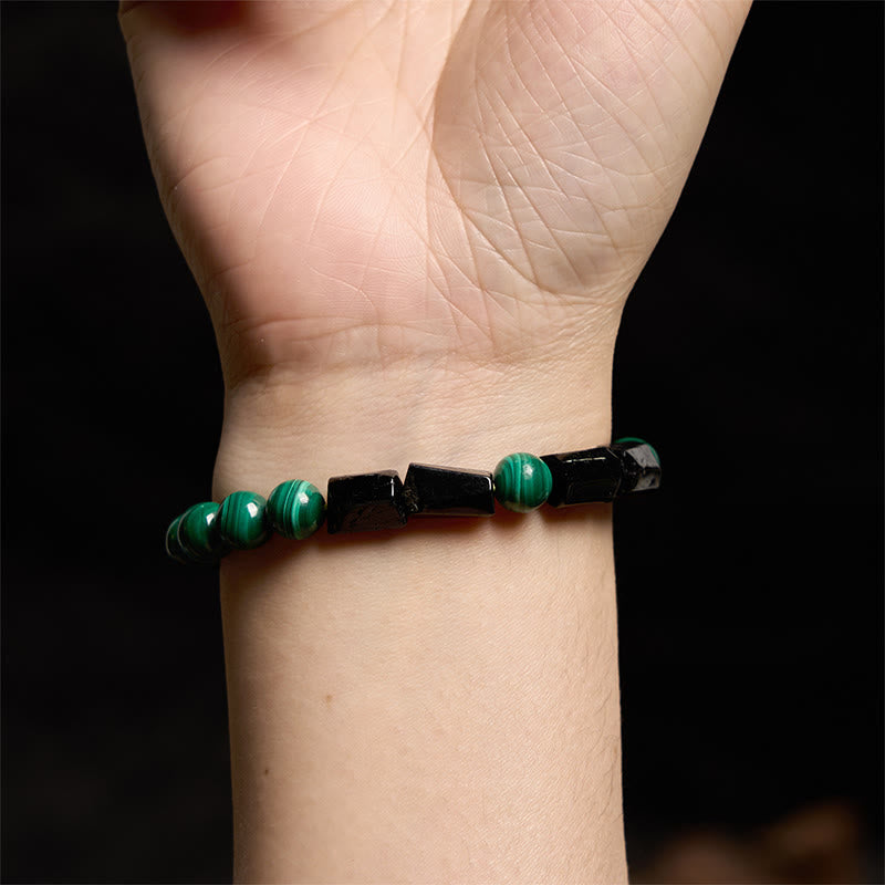 Malachite Black Tourmaline Purity Bracelet