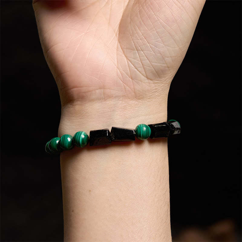 Malachite Black Tourmaline Purity Bracelet
