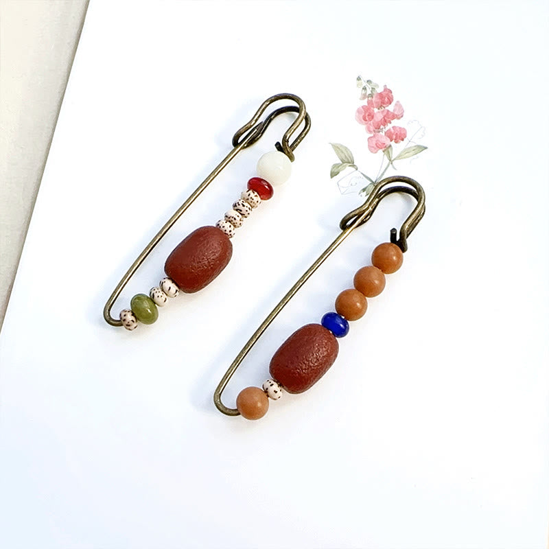 Bodhi Seed Agate Calm Harmony Brooch