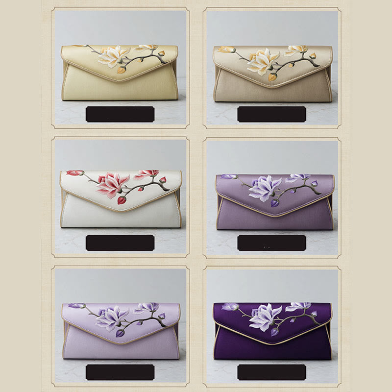 Magnolia Su Embroidery Wedding Shopping Purse Handbag Crossbody Bag