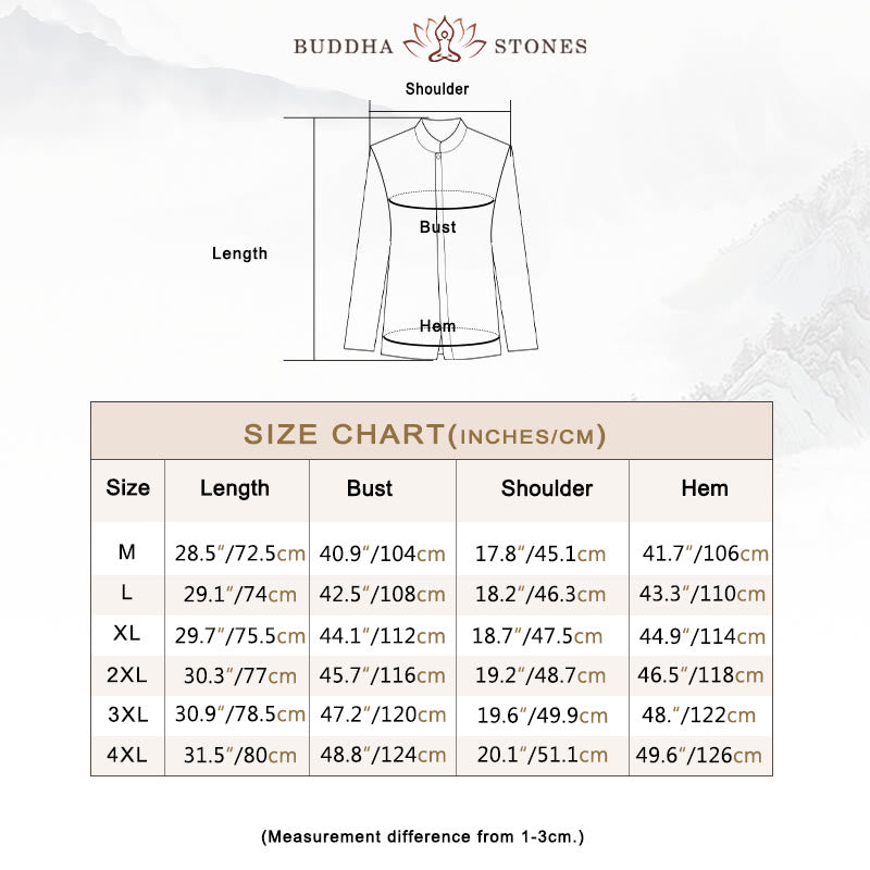 Solid Color Chinese Tang Suit Cotton Linen Jacket Men Clothing