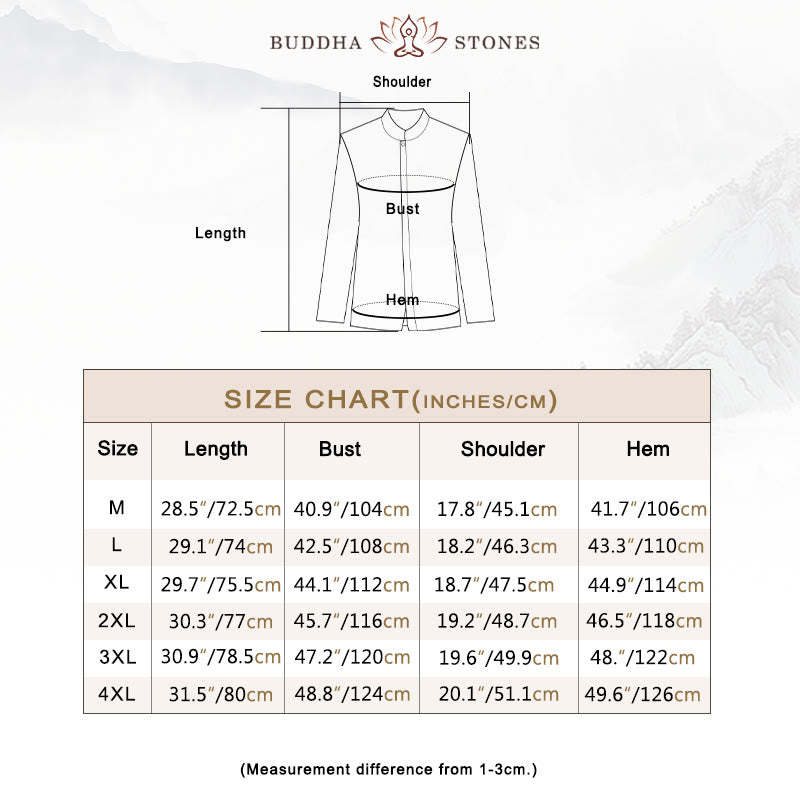 Solid Color Chinese Tang Suit Cotton Linen Jacket Men Clothing