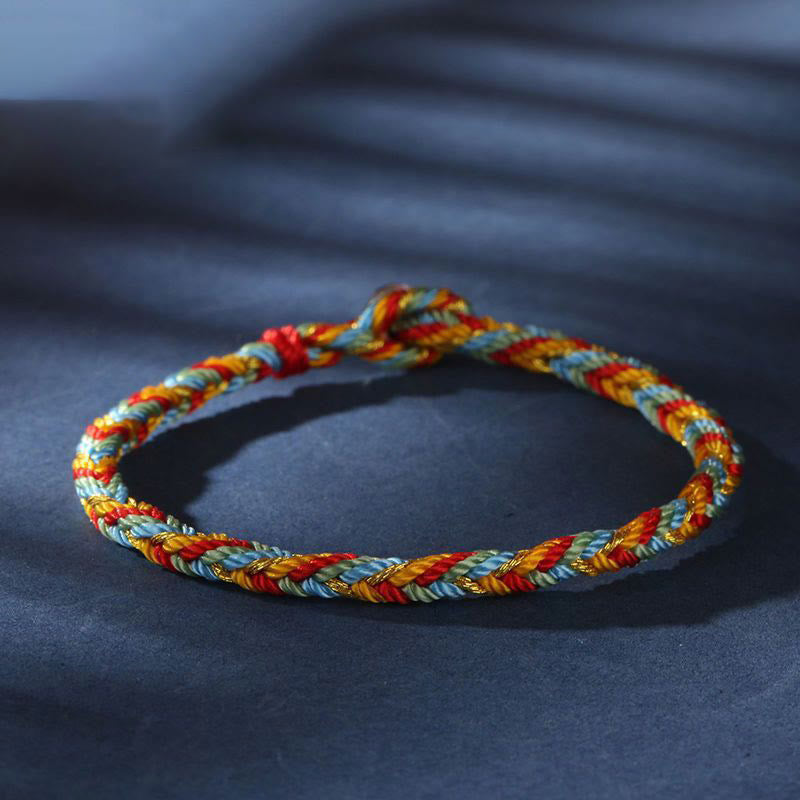 May you be safe and sound all year round Lucky Multicolored Bracelet