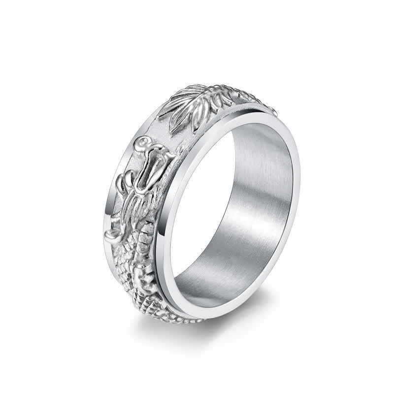 Dragon Titanium Steel Stimulation Rotatable Ring (Extra 30% Off | USE CODE: FS30)