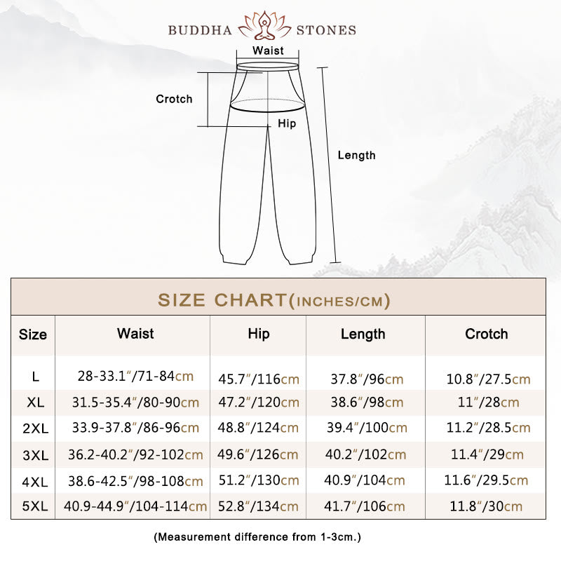 Casual Solid Color Drawstring Linen Men's Pants With Pockets