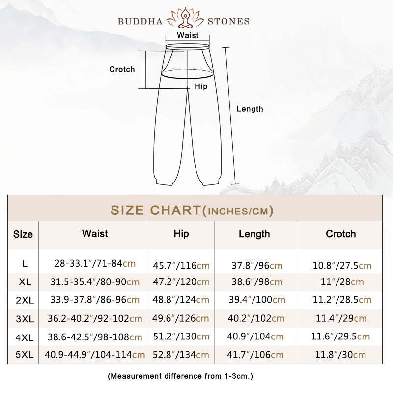 Casual Solid Color Drawstring Linen Men's Pants With Pockets