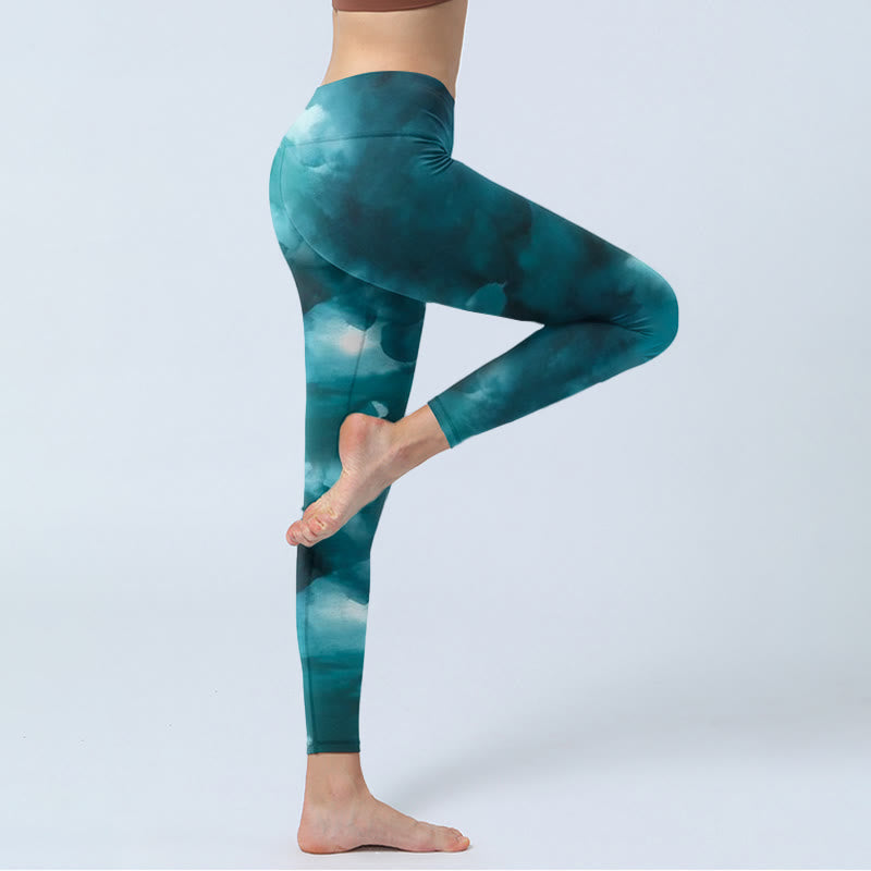 Snake Surrounding Bamboo Pattern Women's Elastic Waist Harem Pants