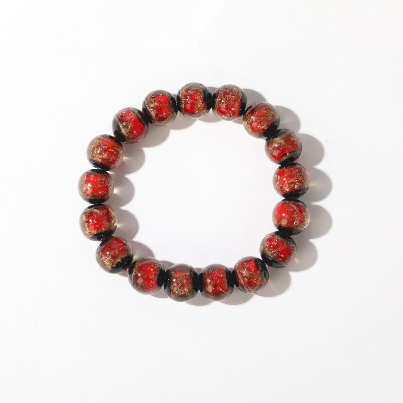 Tibetan Classic Liuli Glass Bead Luck Wealth Bracelet (Extra 30% Off | USE CODE: FS30)