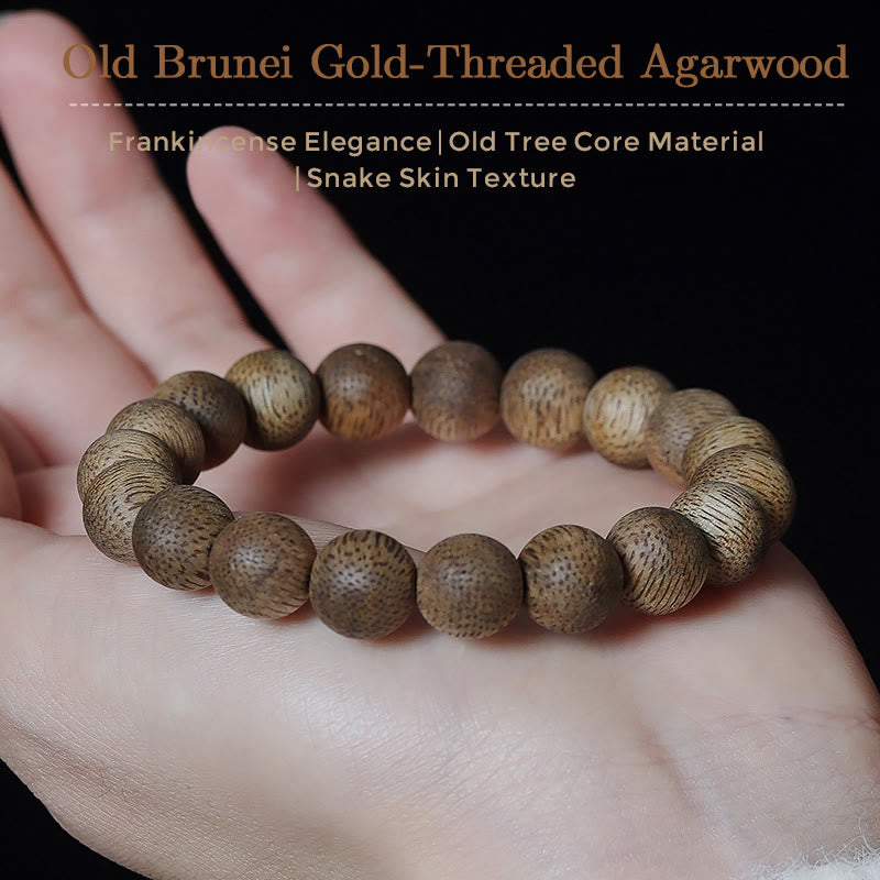 Natural Brunei Texture Agarwood Strength Bracelet