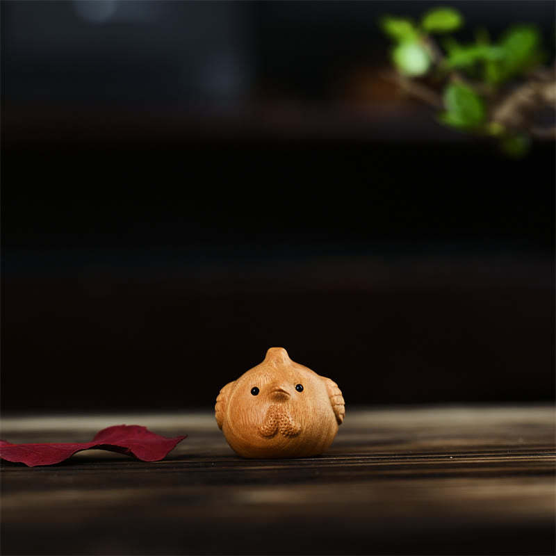12 Chinese Zodiac Thuja Sutchuenensis Sandalwood Prosperity Mini Home Decoration