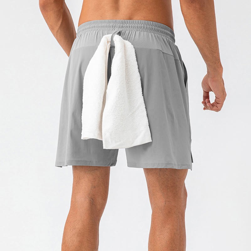 Men's Casual Quick Dry Sports Shorts With Pockets