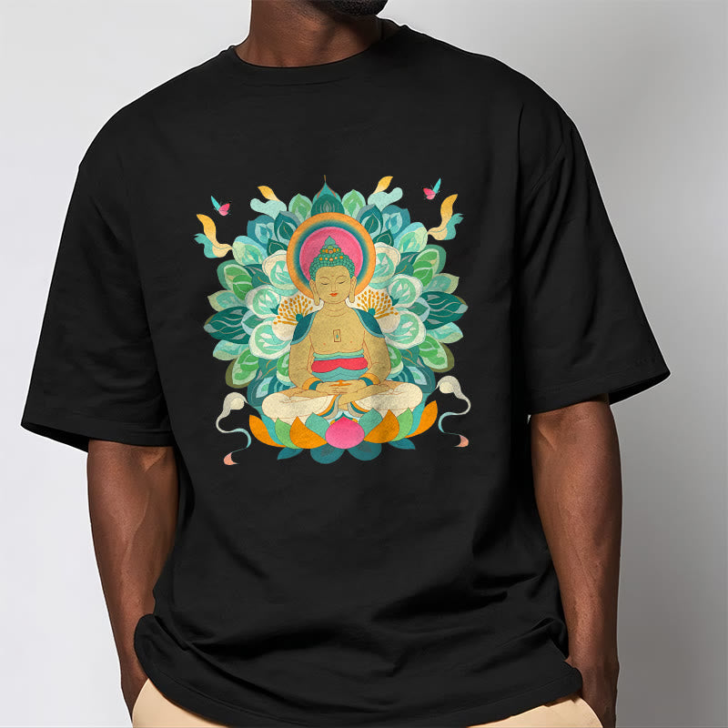 Butterfly Lotus mystic-zen-Inspired Tee T-shirt