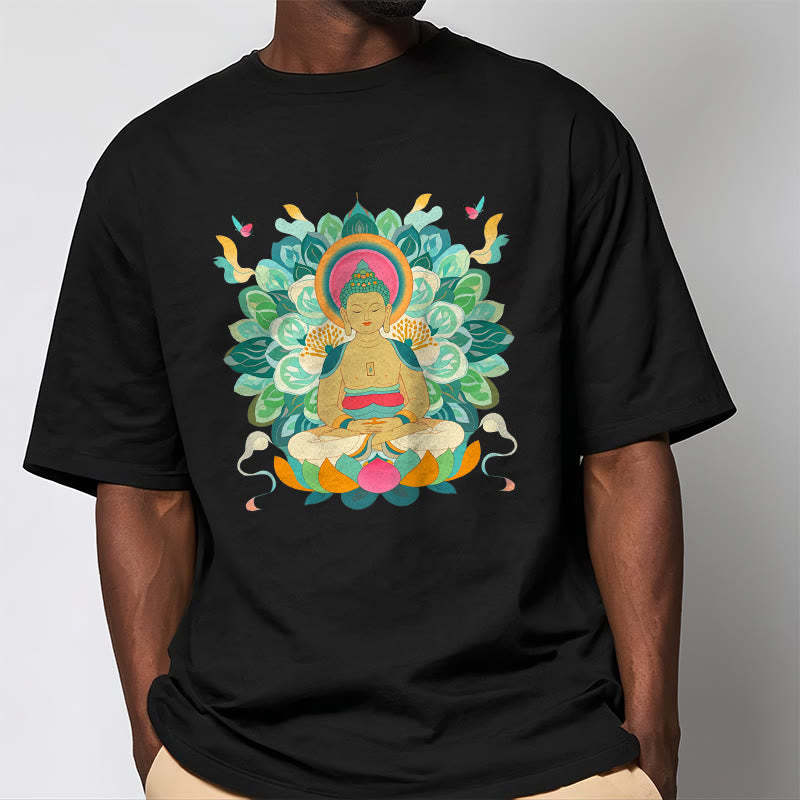 Butterfly Lotus mystic-zen-Inspired Tee T-shirt