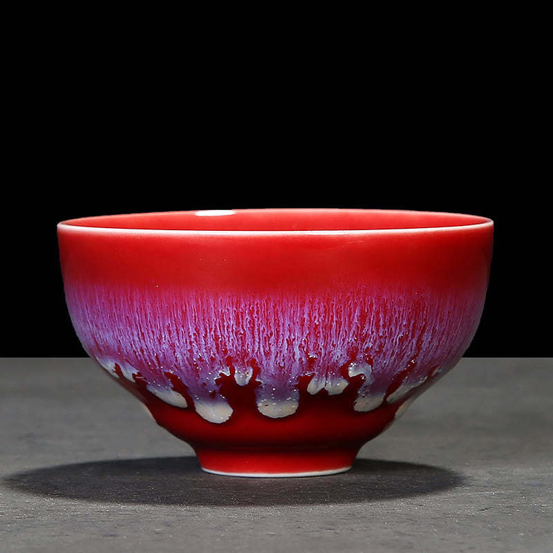 Chinese Jianzhan Glaze Kiln Change Ceramic Teacup Tenmoku Kung Fu Tea Cup