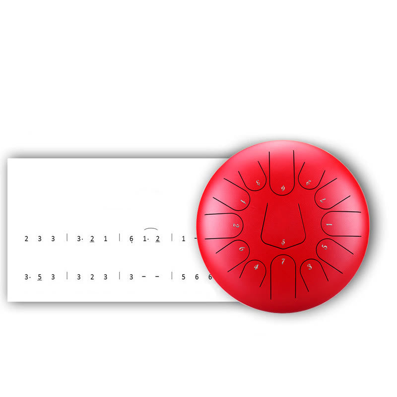 Steel Tongue Drum Sound Healing Mindfulness Meditation Yoga Drum Kit 11 Note 8 Inch