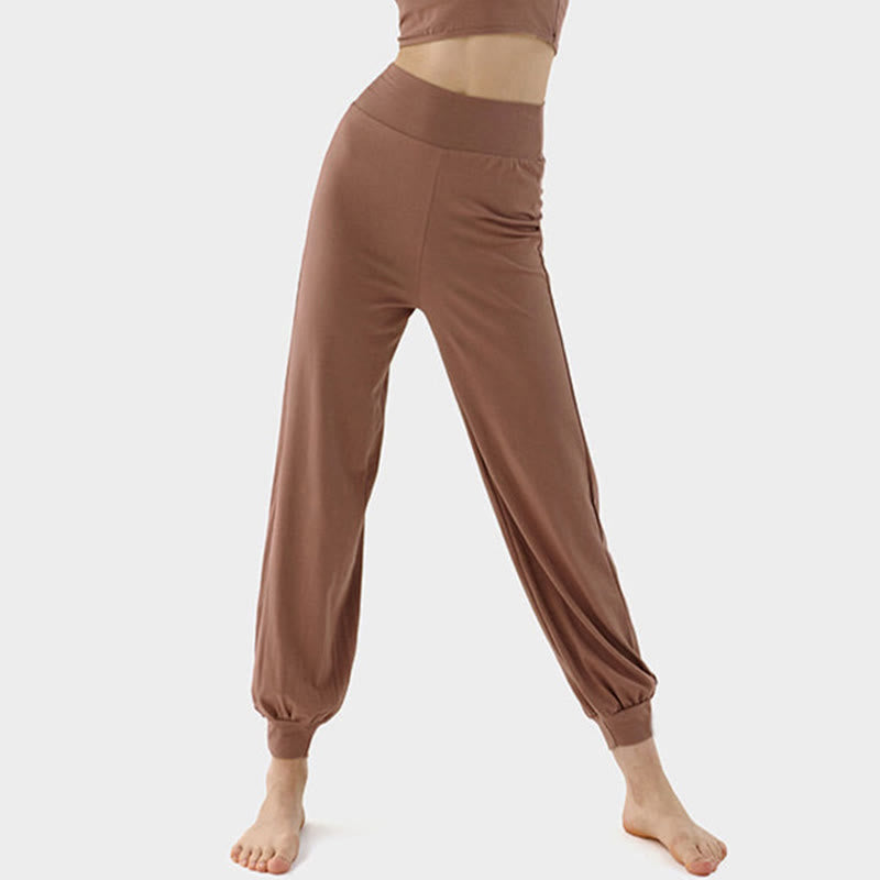 Casual Plain High Waist Quick Drying Women's Leica Pants