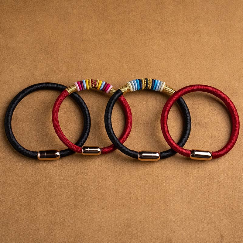 Tibetan Handmade King Kong Knot Protection Magnetic Buckle Braided Bracelet (Extra 30% Off | USE CODE: FS30)