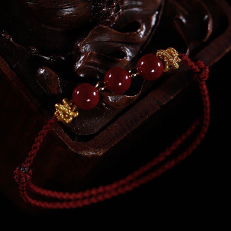 Colorful String Cinnabar Calm Bracelet