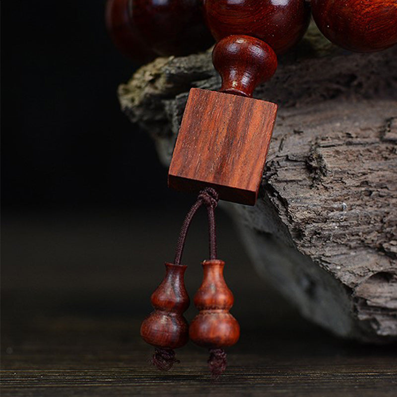 Tibetan Small Leaf Red Sandalwood Relaxation Bracelet