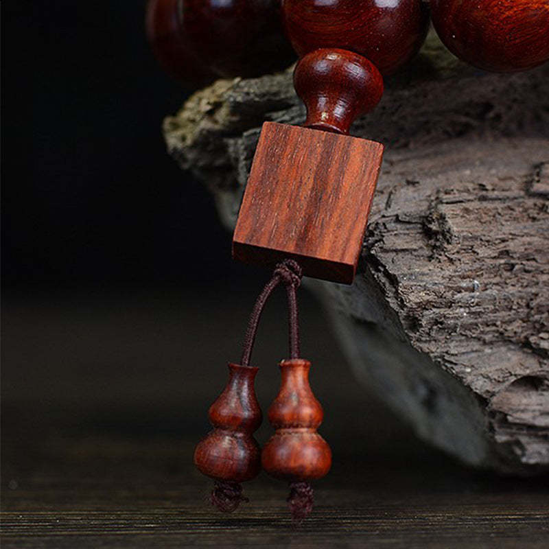Tibetan Small Leaf Red Sandalwood Relaxation Bracelet