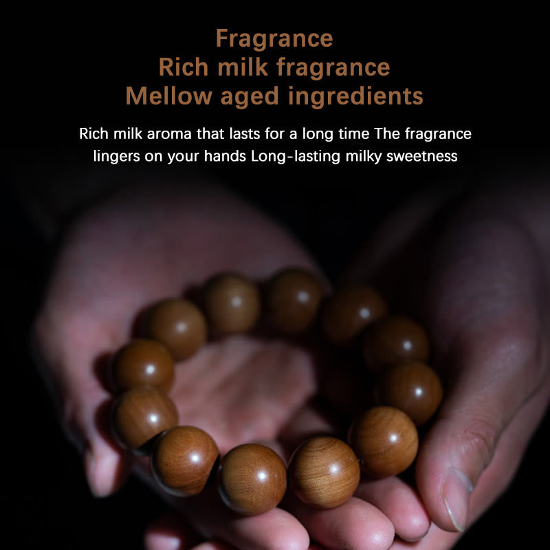 Mysore Sandalwood Wood Bead Healing Mala Bracelet