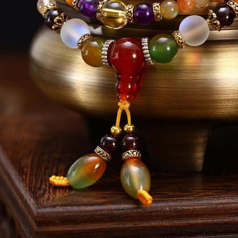 The 108 Quartz Healing Mala Bracelet