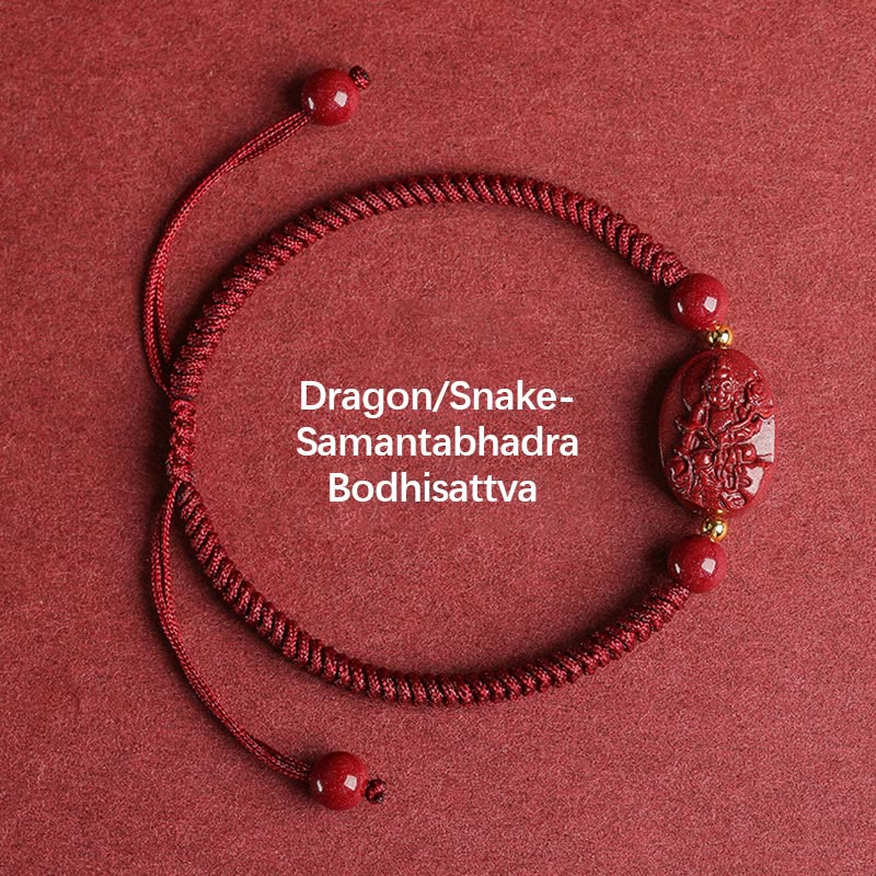 Chinese Zodiac Natal mystic zen Cinnabar Keep Away Evil Spirits Rope Bracelet (Extra 30% Off | USE CODE: FS30)