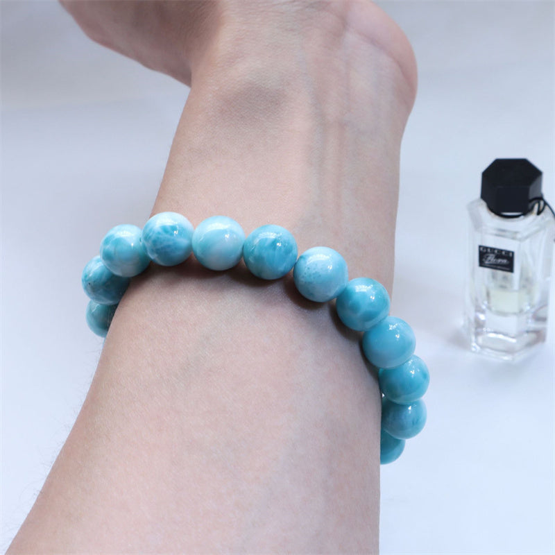 Natural Larimar Wisdom Confidence Bracelet