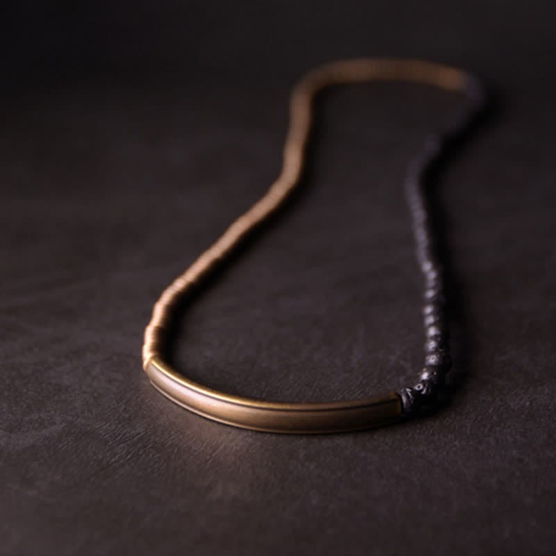 Vintage Lava Rock Copper Support Bracelet