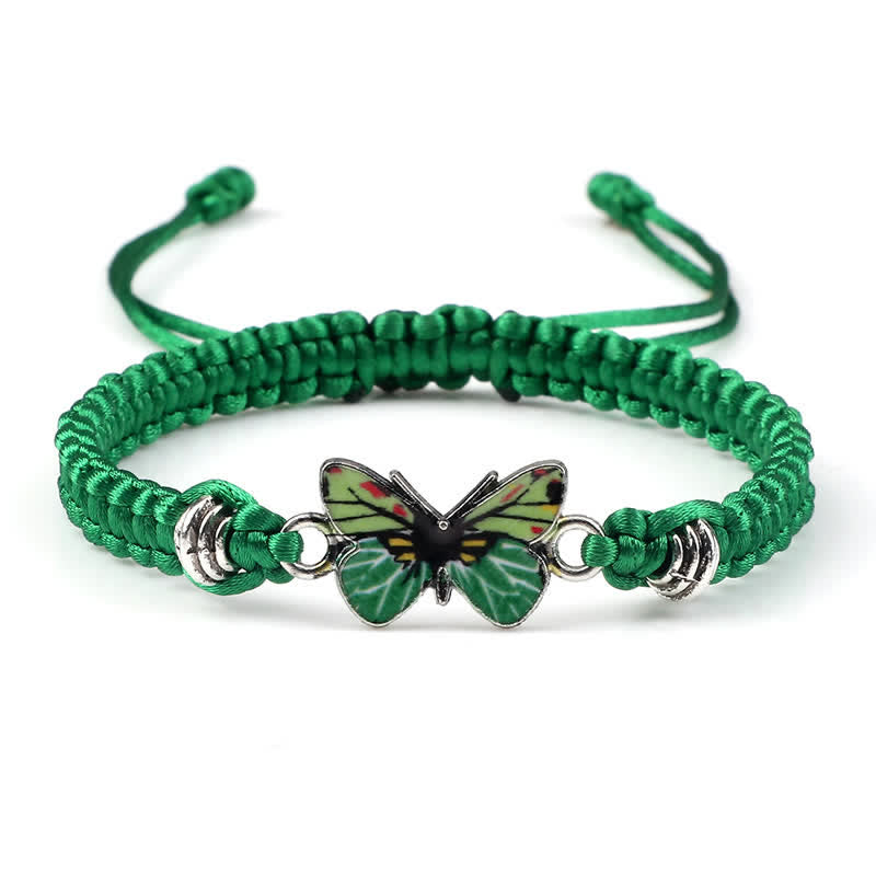 Butterfly Freedom Love String Charm Bracelet