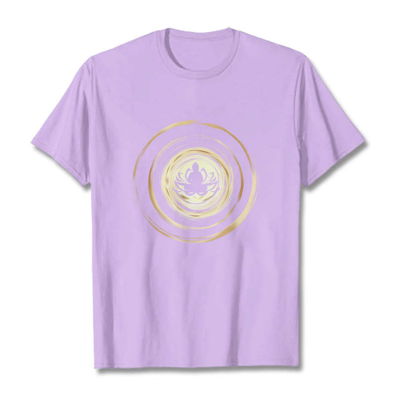 Meditating mystic zen Lotus Pattern Tee T-shirt