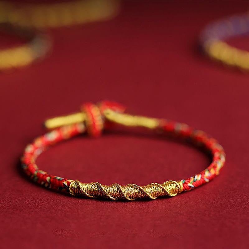 Handmade Chinese Zodiac Natal mystic zen Protection Strength Braided String Bracelet