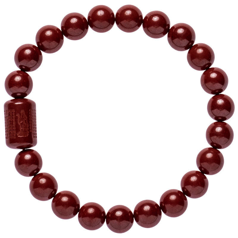 Natural Cinnabar Heart Sutra Blessing Bracelet