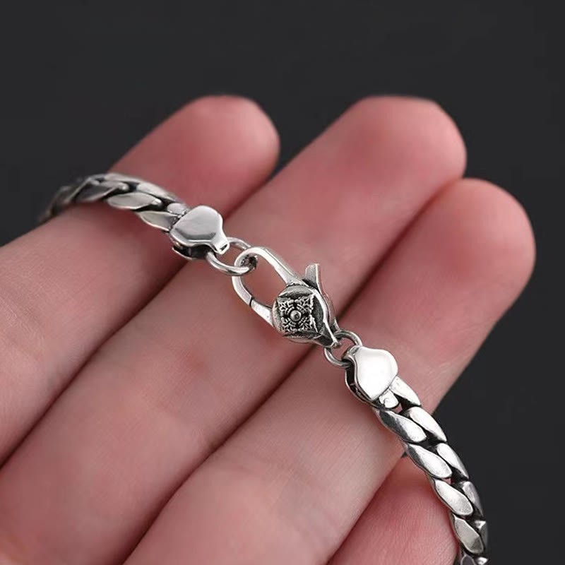 Double Dorje Vajra Strength Punk Copper Chain Bracelet Necklace
