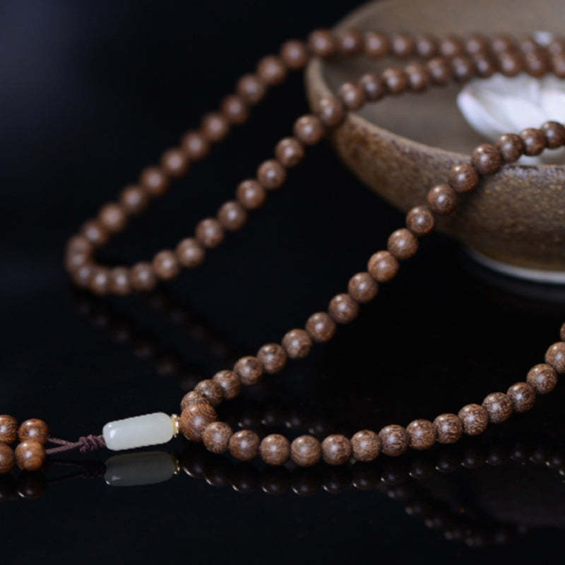 108 Mala Beads Rosewood Jade Calm Bracelet
