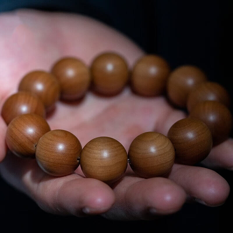 Mysore Sandalwood Wood Bead Healing Mala Bracelet
